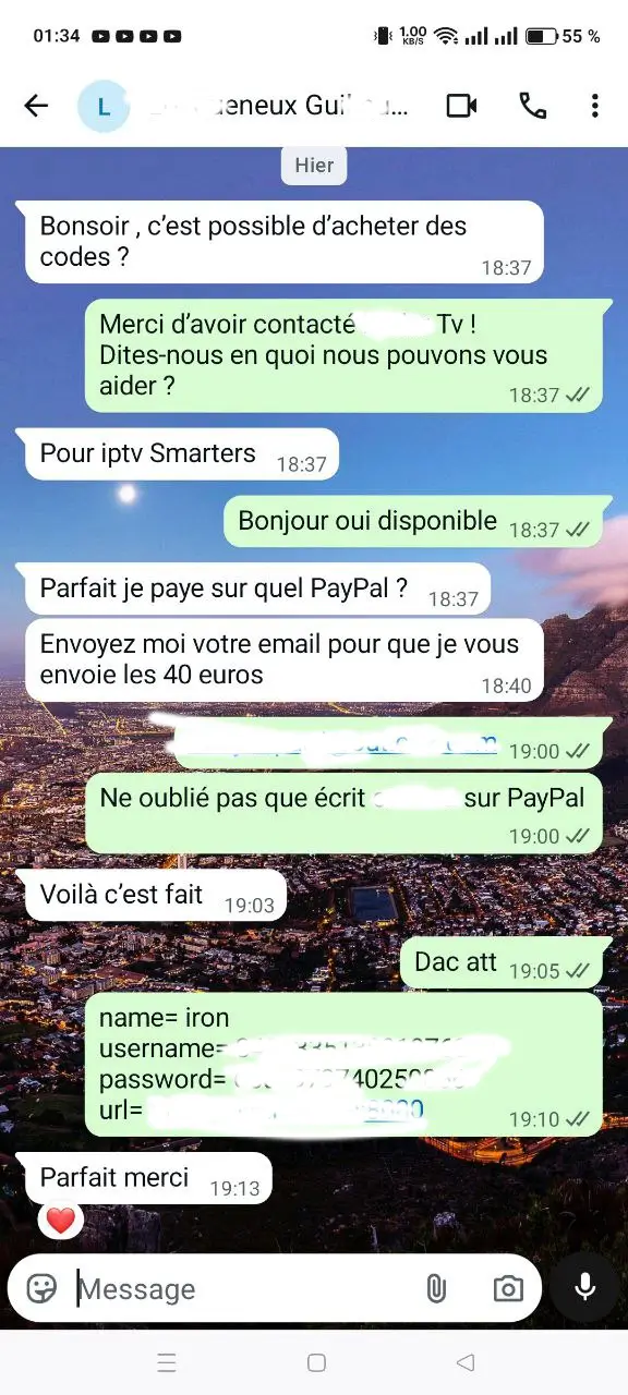 IRONTV PRO WHATSAPP